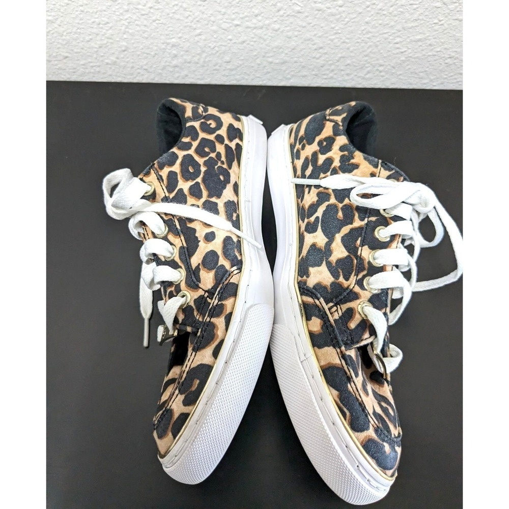 G by Guess Leopard Print Sneakers Womens 5.5M Casual Fashion Lace-Up Shoes - Picture 10 of 10